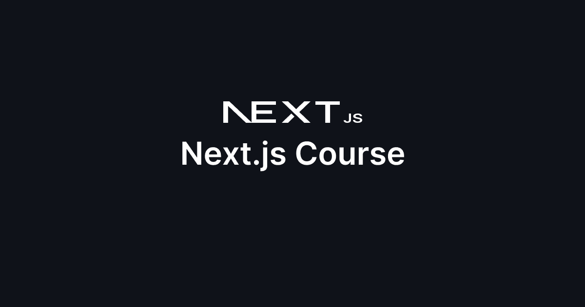Nextjs course